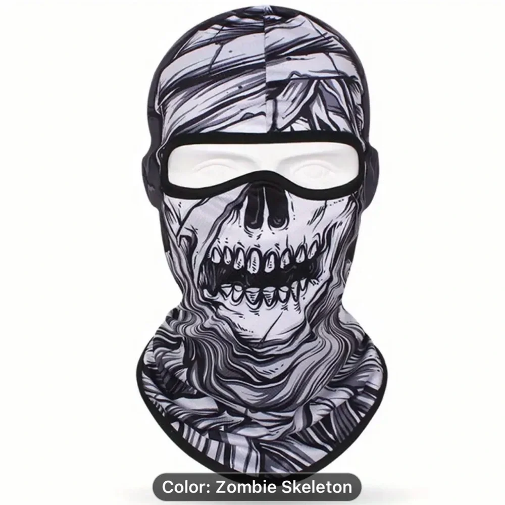 3D Anime Skull Balaclava Full Face Ski Mask